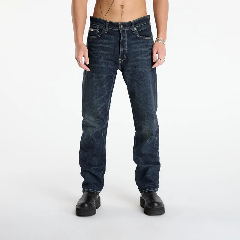 Τζιν Calvin Klein Jeans Standart Straight Gilded Jeans Blue W35/L32