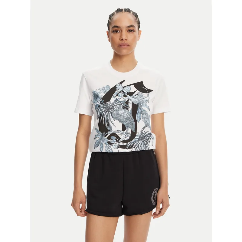 Just Cavalli T-Shirt 78PAHT04 Λευκό Regular Fit