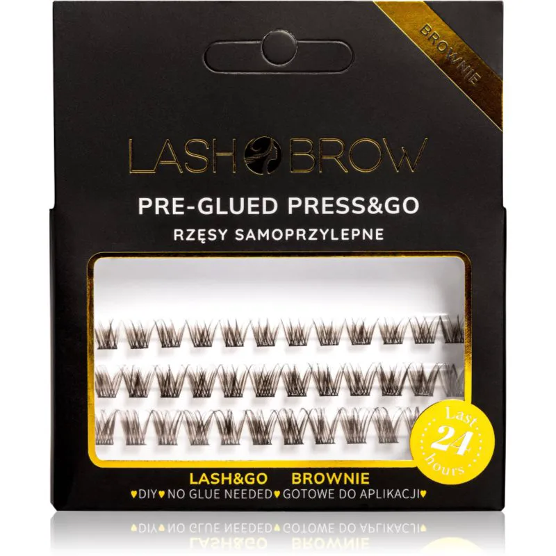 Lash Brow Press&Go Self-Adhesive Eyelashes αυτοκόλλητες βλεφαρίδες τουφάκια Everyday Brownie 1 τμχ
