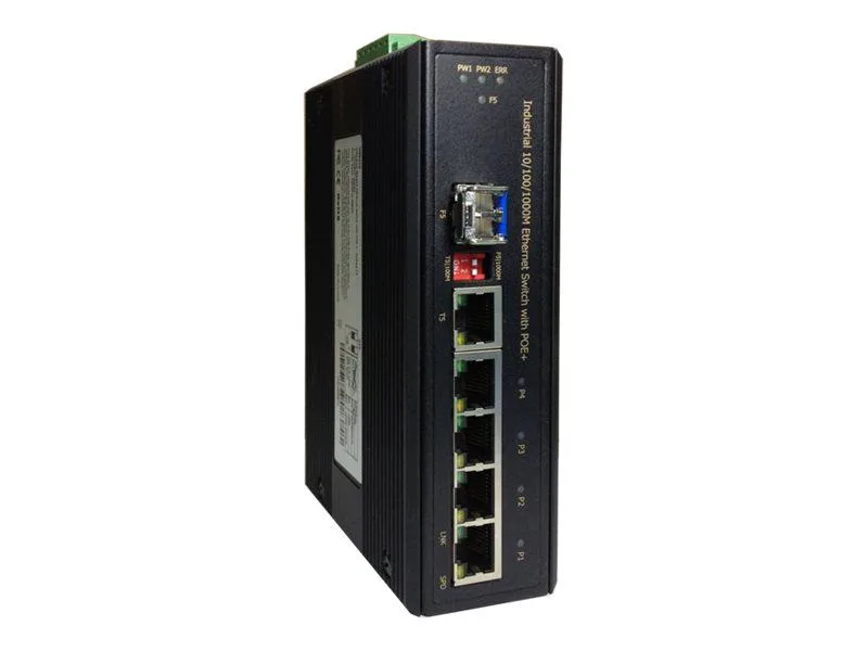 LevelOne Switch 4x GE IGP-0501 1xGSFP 4xPoE+