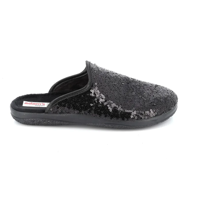 Γυναικεία Παντόφλα Adam's Χρώματος Μαύρο 624-24575-29.1