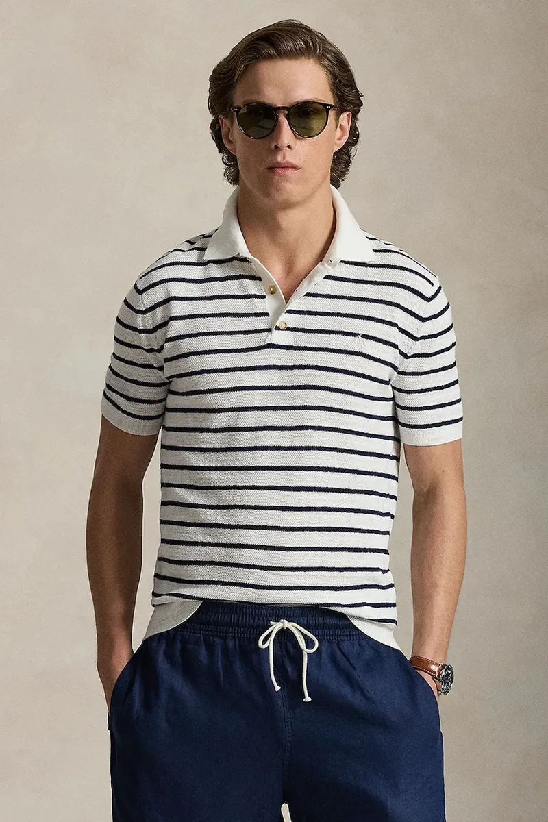 Πόλο με μείγμα με λινό Polo Ralph Lauren