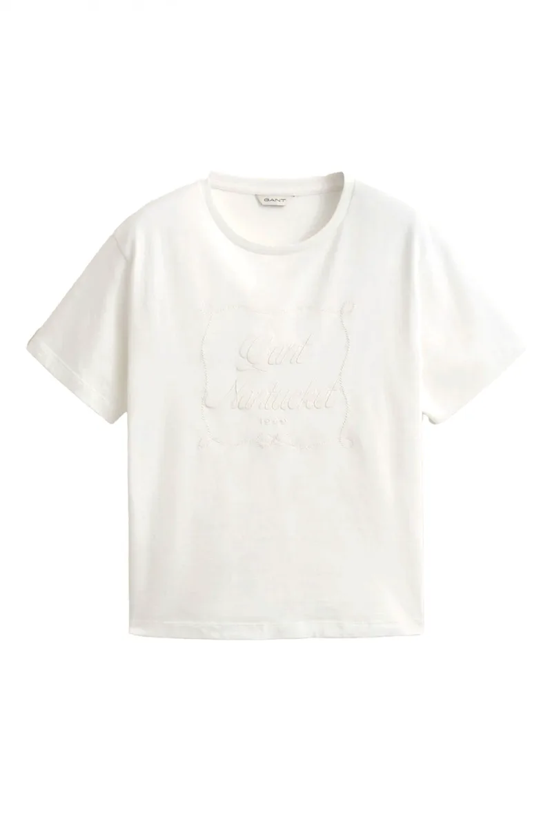 GANT T-SHIRT GRAPHIC ΛΕΥΚΟ