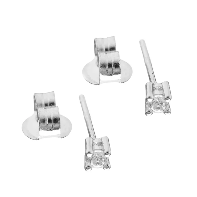 Σκουλαρίκια Μονοπετράκια Ασημένια 925 με zircon Gatsa 3758
