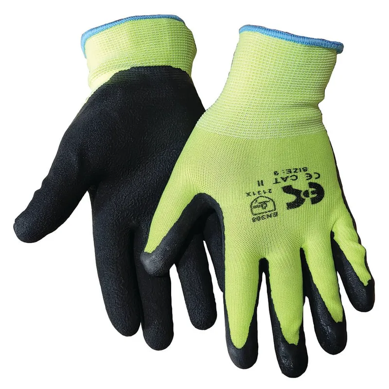 Γάντια Latex Κίτρινα NBR ? Hi-Vi ERGOsafety 8150-190 Μαύρο