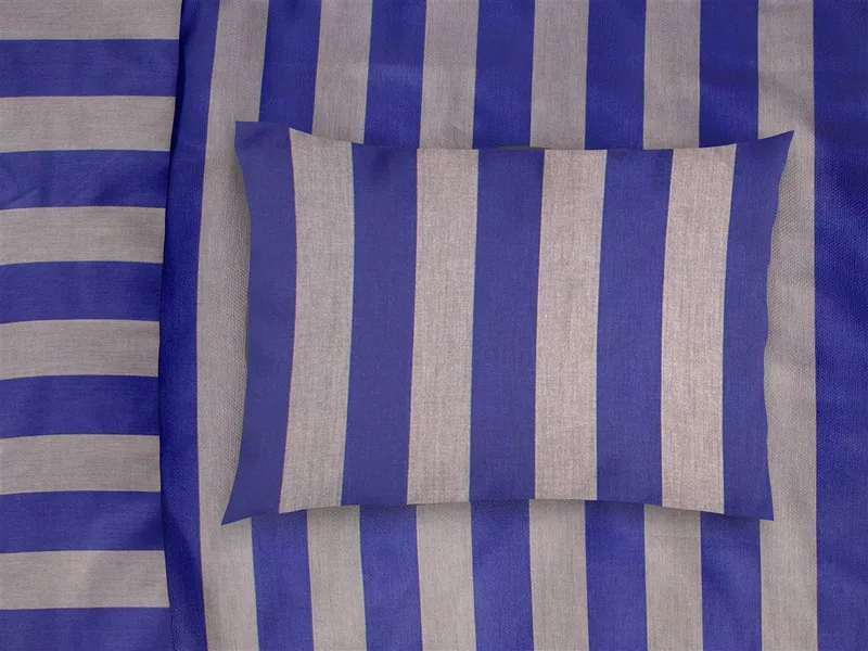 ΜΑΞΙΛΑΡΟΘΗΚΗ ΒΑΜΒΑΚΟΣΑΤΕΝ Stripes 157 50X70 Purple-Grey Cotton 100%