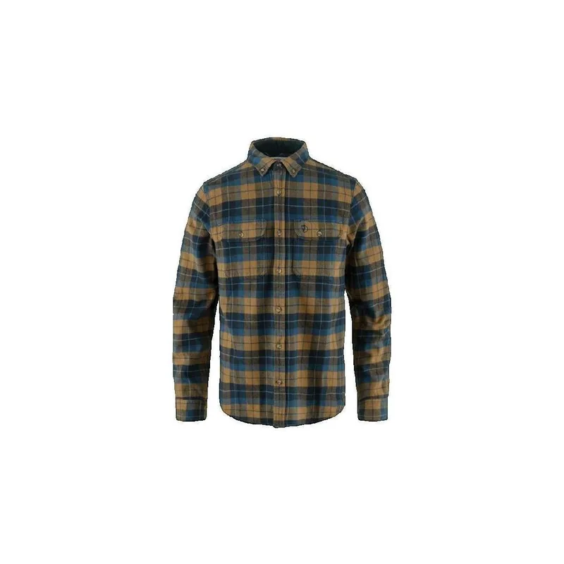 Πουκάμισο με μακριά μανίκια Fjallraven Chemise Fjällräven Singi en flanelle marron