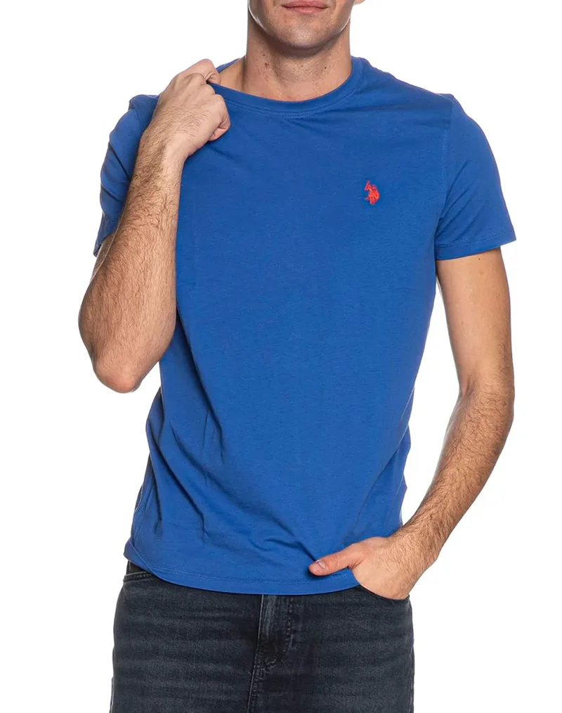 US POLO ASSN MICK 000148 EH33 T-SHIRT SS ΜΠΛΟΥΖΑ ΑΝΔΡΙΚΟ. US43154015P400-137 Blue