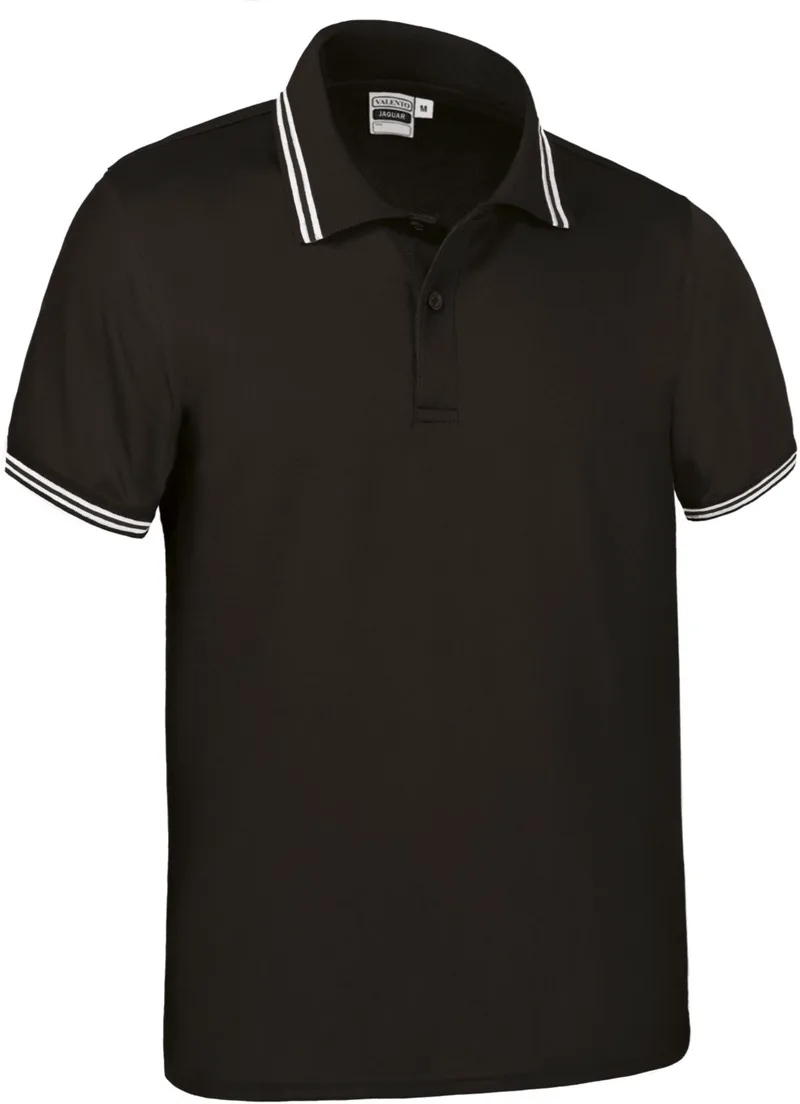Κοντομάνικο Polo Shirt JAGUAR Valento POVAJAGNB Black-White