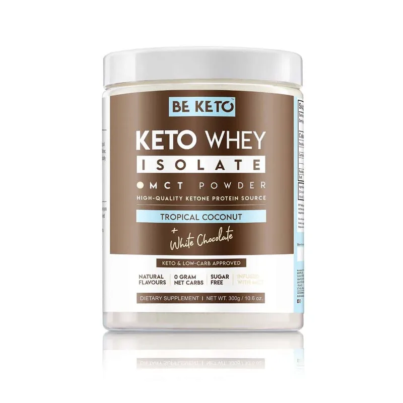 Beketo Κέτο Πρωτεΐνη Whey Λευκή Σοκολάτα Καρύδα MCT (300g)