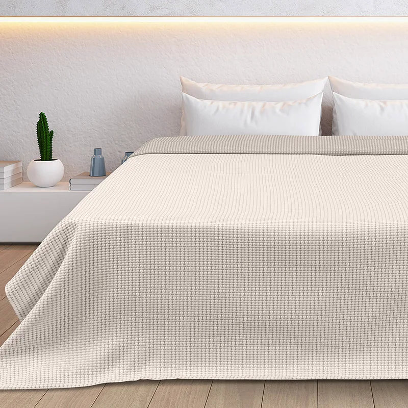 Κουβέρτα Πικέ Υπέρδιπλη 230x270 Beauty Home 11173 Matelasse Μπεζ 230x270