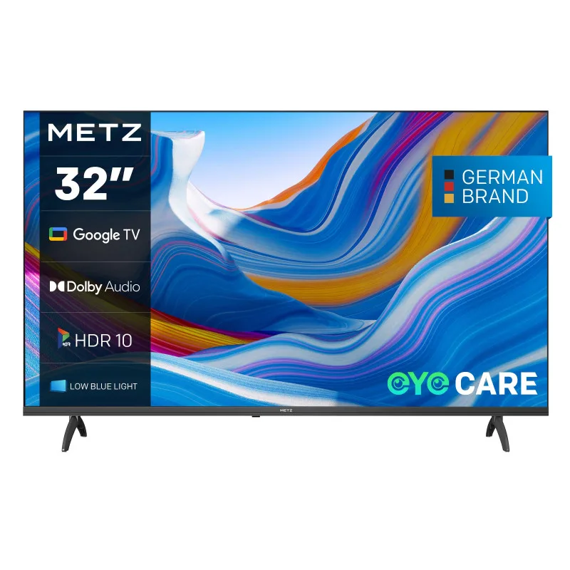 Τηλεόραση METZ blue 32MTE6000Z, 32", 80cm, 1366x768 HD Ready, Google TV, LCD / Direct LED, SMART, Bluetooth, Μαύρο