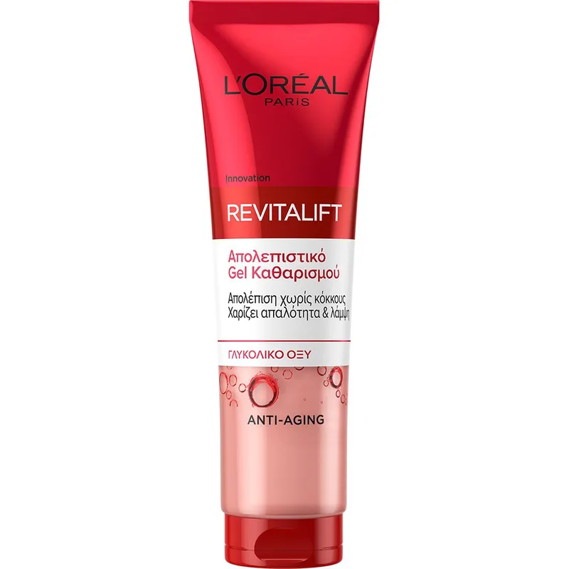 L'Oreal Paris Revitalift Glycolic Resurfacing Gel Wash Cleanser Απολεπιστικό Gel Καθαρισμού Προσώπου με Γλυκολικό Οξύ για Απαλή & Λαμπερή Επιδερμίδα 150ml