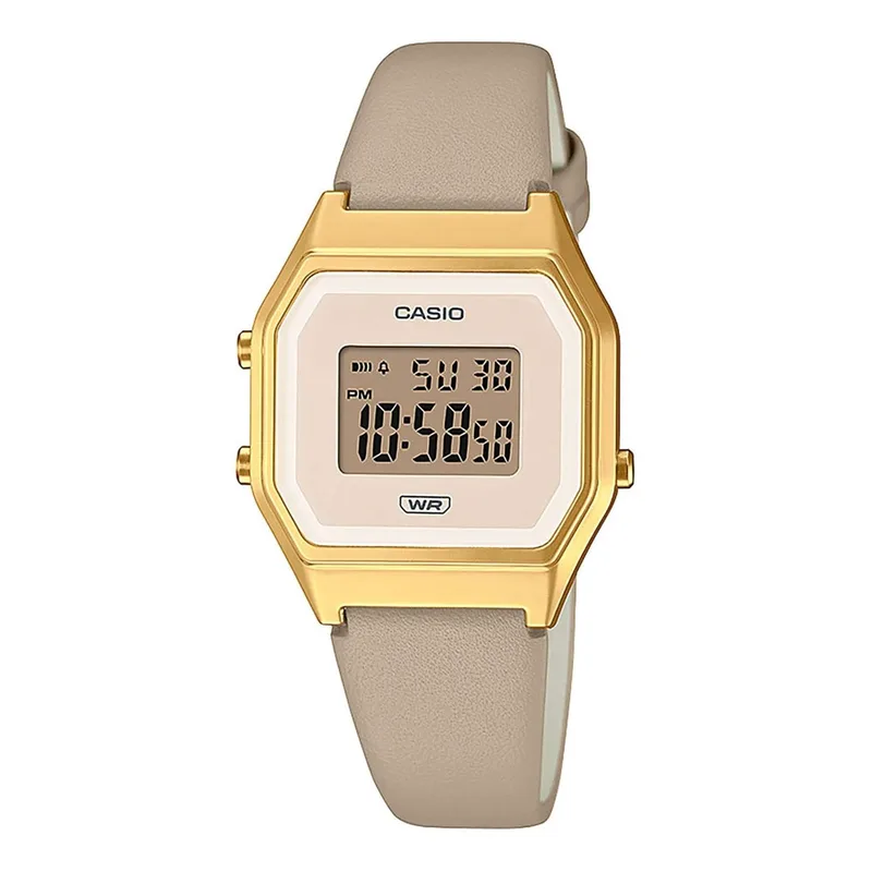 CASIO Vintage Brown Leather Strap LA-680WEGL-5EF