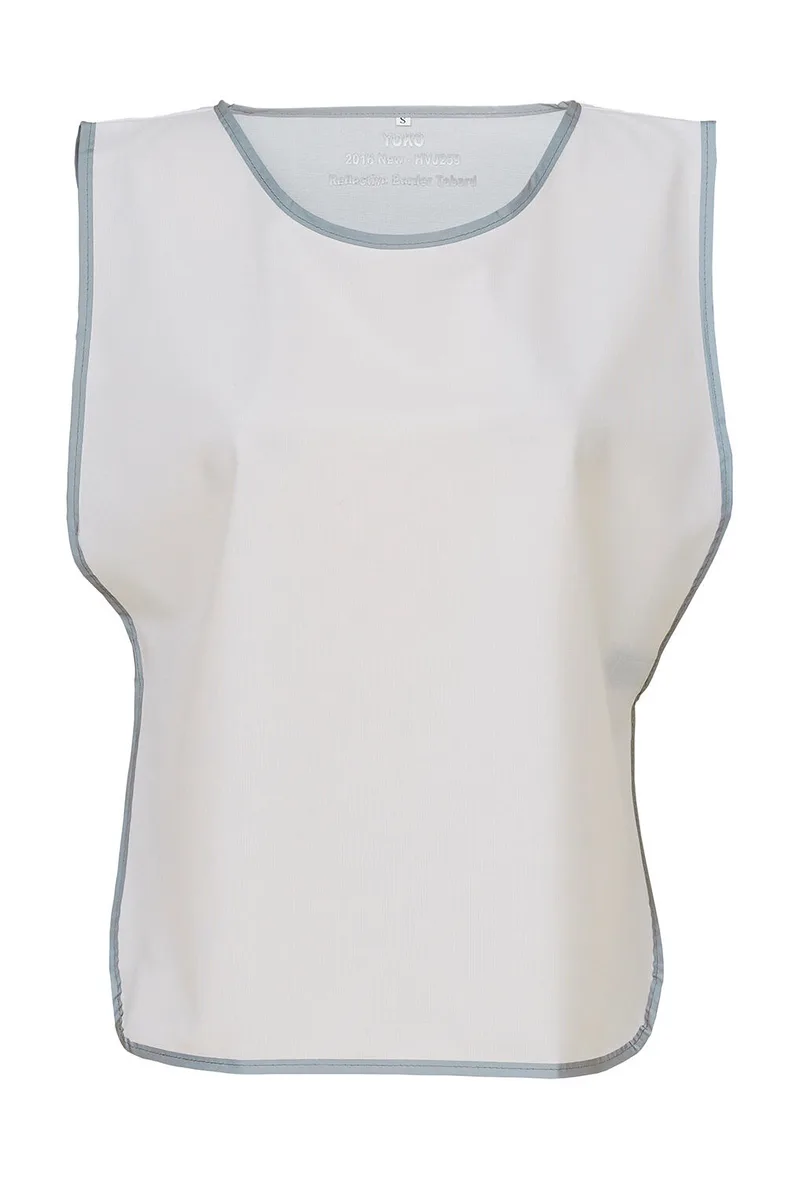Fluo Tabard Υψηλής Ορατότητας με Ανακλαστικό Περίγραμμα Yoko HVJ259 White