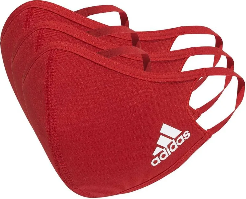 ΥΦΑΣΜΑΤΙΝΕΣ ΜΑΣΚΕΣ ADIDAS PERFORMANCE FACE COVER 3-PACK ΚΟΚΚΙΝΕΣ (XS/S)