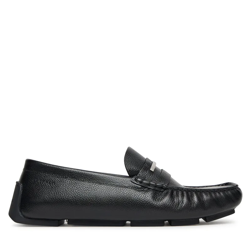 Μοκασίνια Calvin Klein Driver Hrdw Lth HM0HM01980 Μαύρο