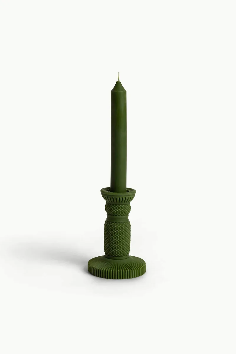 Coincasa κέρινο κηροπήγιο 26 cm - 006801837 Πράσινο