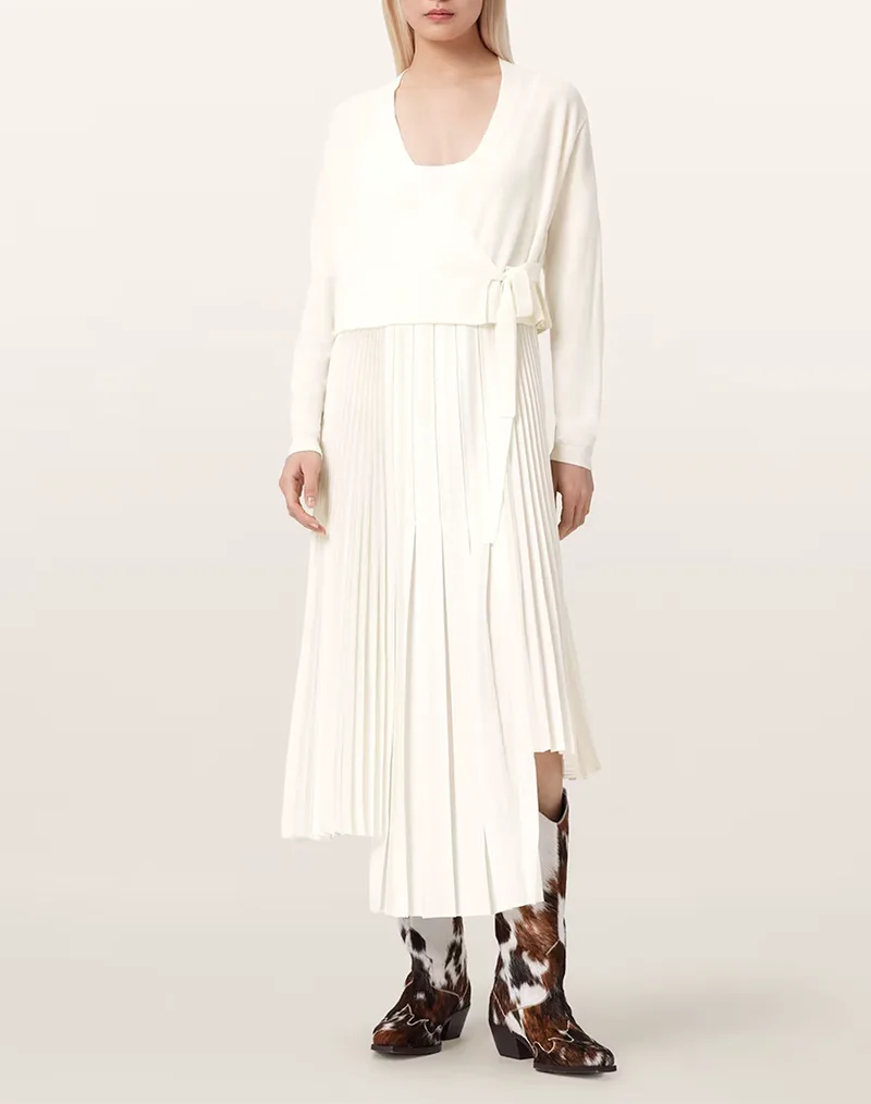 ALL SAINTS LUCILLE DRESS W215DE-chalk white OffWhite