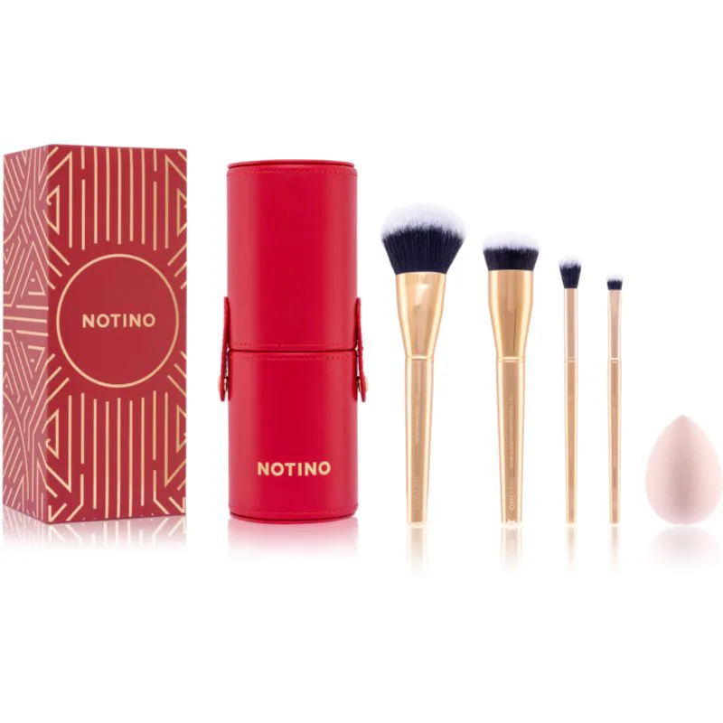 Notino Gift Set Make-up Brushes and Sponge Gift Set σετ με πινέλα με θήκη