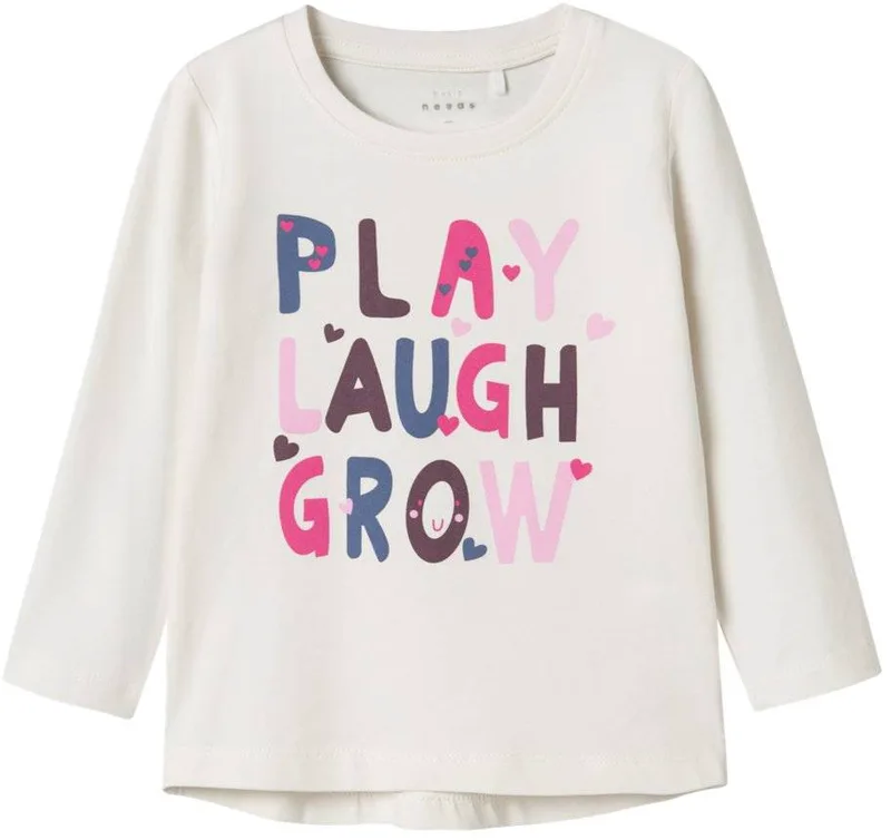 ΜΠΛΟΥΖΑ ΜΑΚΡΥΜΑΝΙΚΗ NAME IT NMFVIX PLAY LAUGH GROW 13224958 ΕΚΡΟΥ (122-128CM)(7-8 ΕΤΩΝ)