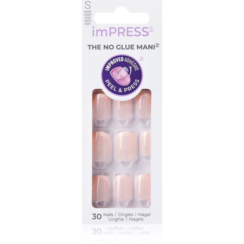 KISS imPRESS The No Glue Mani Ψεύτικα νύχια αυτοκόλλητα Heroic 30 τμχ