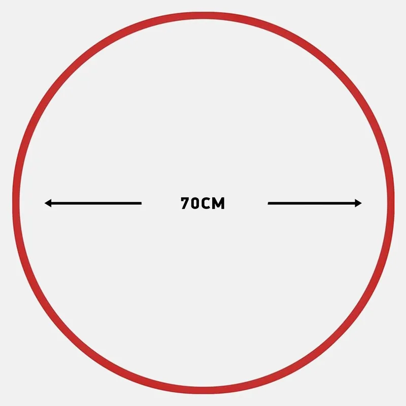 Amila Χούλα-Χουπ 70Cm - Φ19Mm - 280Gr, Κόκκινο (9000043118_33390)