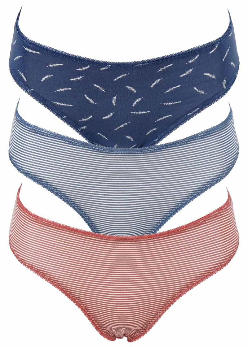 Γυναικείο slip all print. Συσκευασία 3pack. Cotton Collection MULTI COLOUR