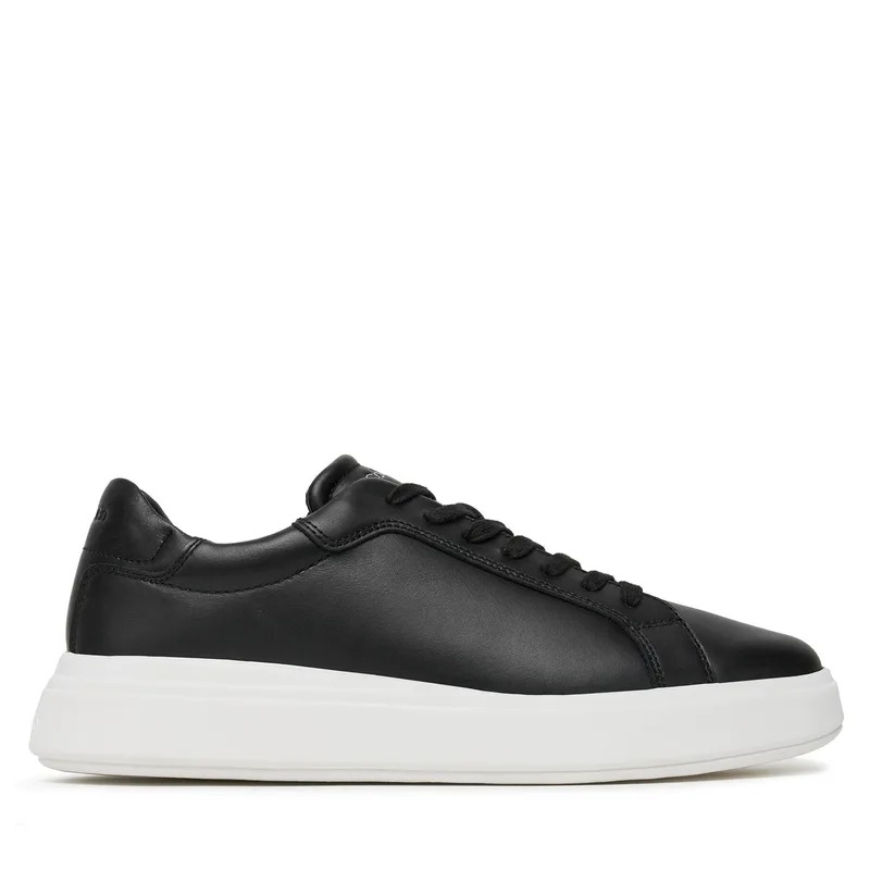 Αθλητικά Calvin Klein Low Top Lace Up Lth HM0HM01016 Μαύρο