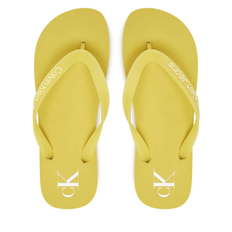 Σαγιονάρες Calvin Klein Jeans Beach Sandal Transparent Tpu YW0YW01829 Κίτρινο