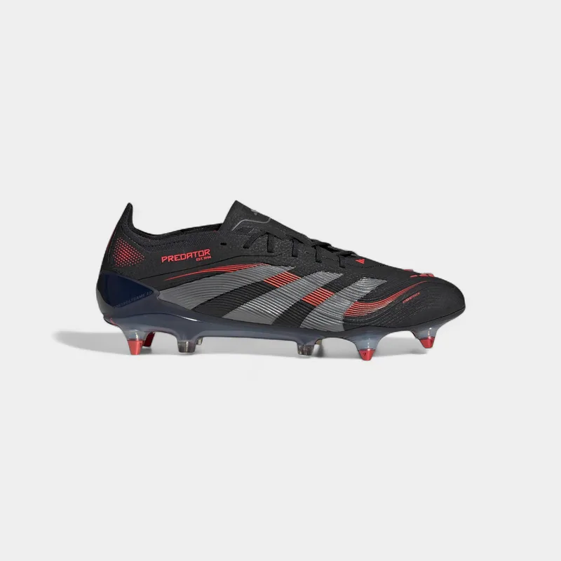 Ποδοσφαίρου adidas Predator Elite SG Core Black Grey Four Lucid Red