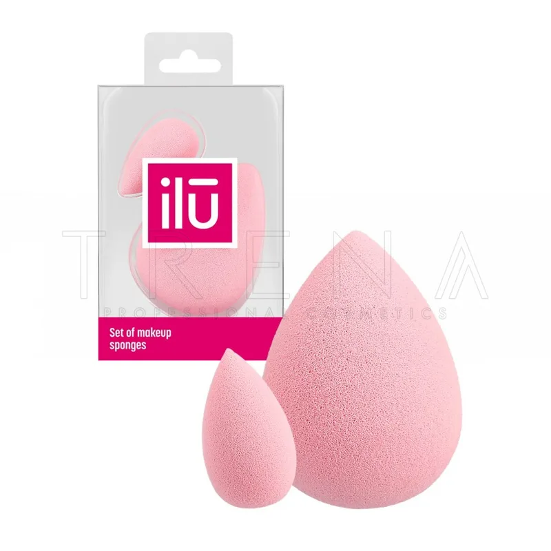 Ilu Set Of Makeup Sponges - Ροζ