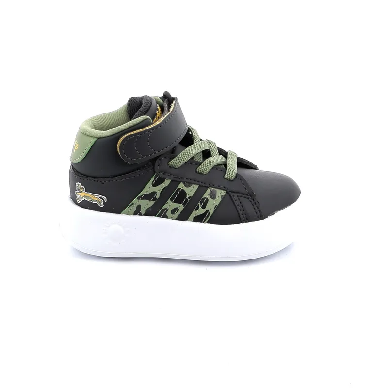 Παιδικό Αθλητικό Μποτάκι για Αγόρι Adidas Grand Court Mid Lionking της Disney I Χρώματος Μαύρο IF4096