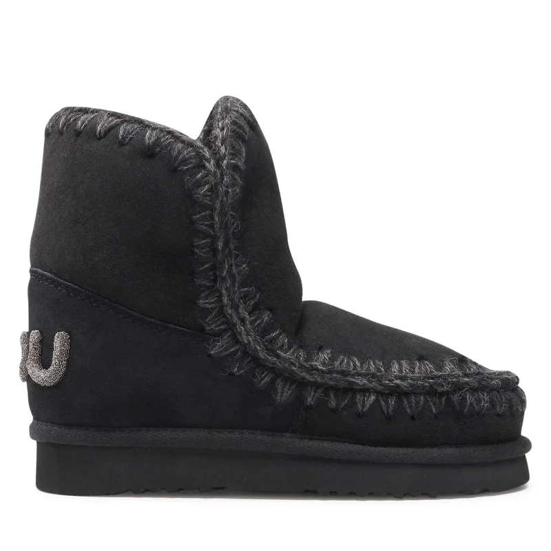 Μπότες Χιονιού Mou Eskimo 18 Glitter Logo MU.FW101050A Μαύρο