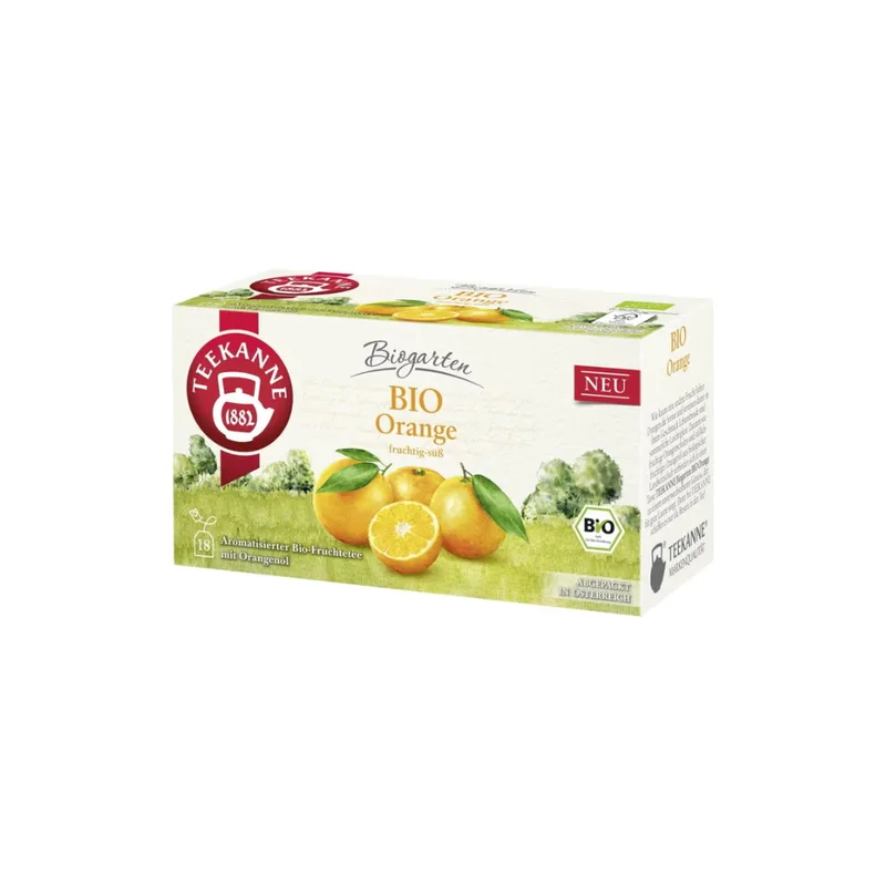 Teekanne Biogarten - Organic Orange Herbal Tea, 18 double-chamber sachets (41 g)
