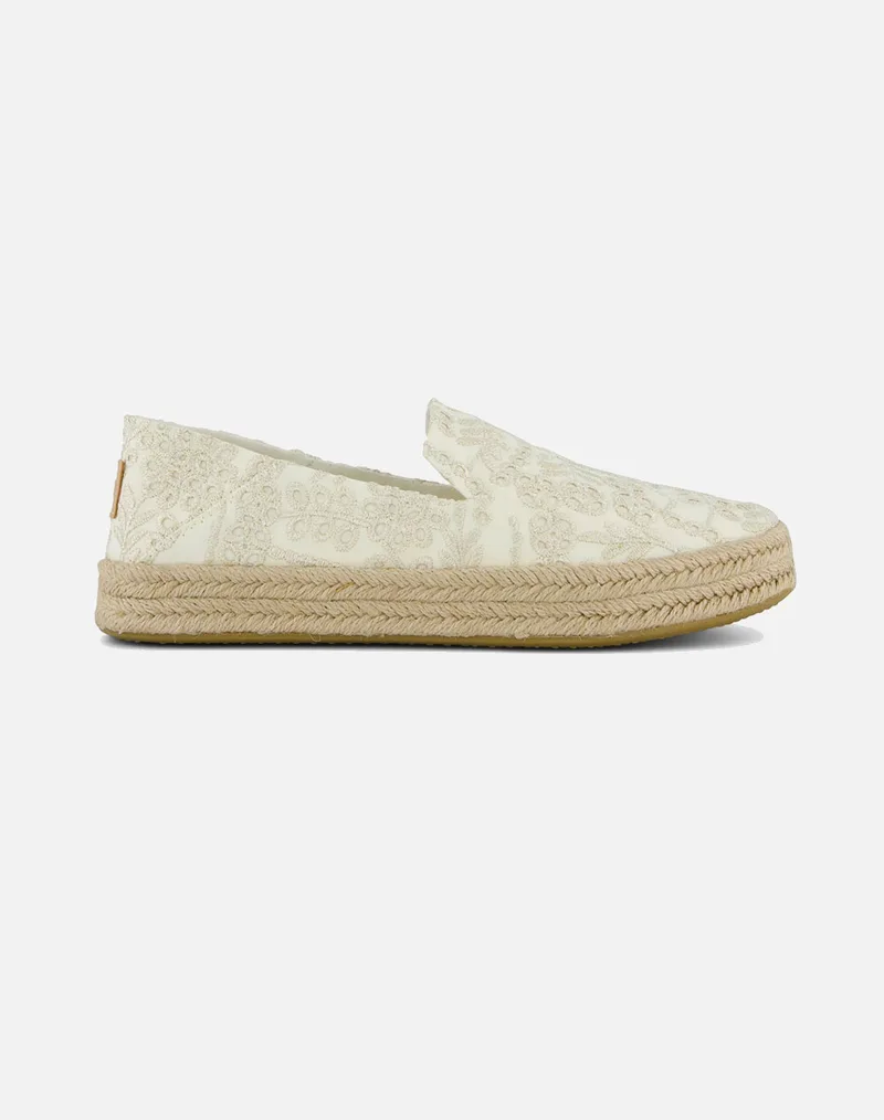 TOMS EGR BOTANICAL EYELET WM CAROLN ESP 10021854-NATURAL Ecru