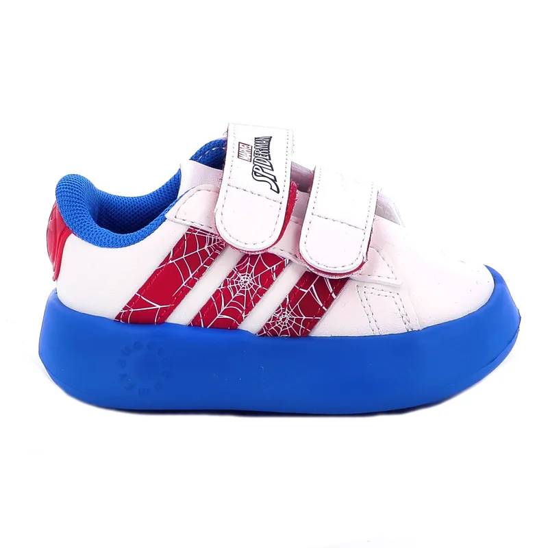 Παιδικό Αθλητικό Παπούτσι για Αγόρι Adidas Grand Court Spiderman Cf Χρώματος Λευκό JQ8072