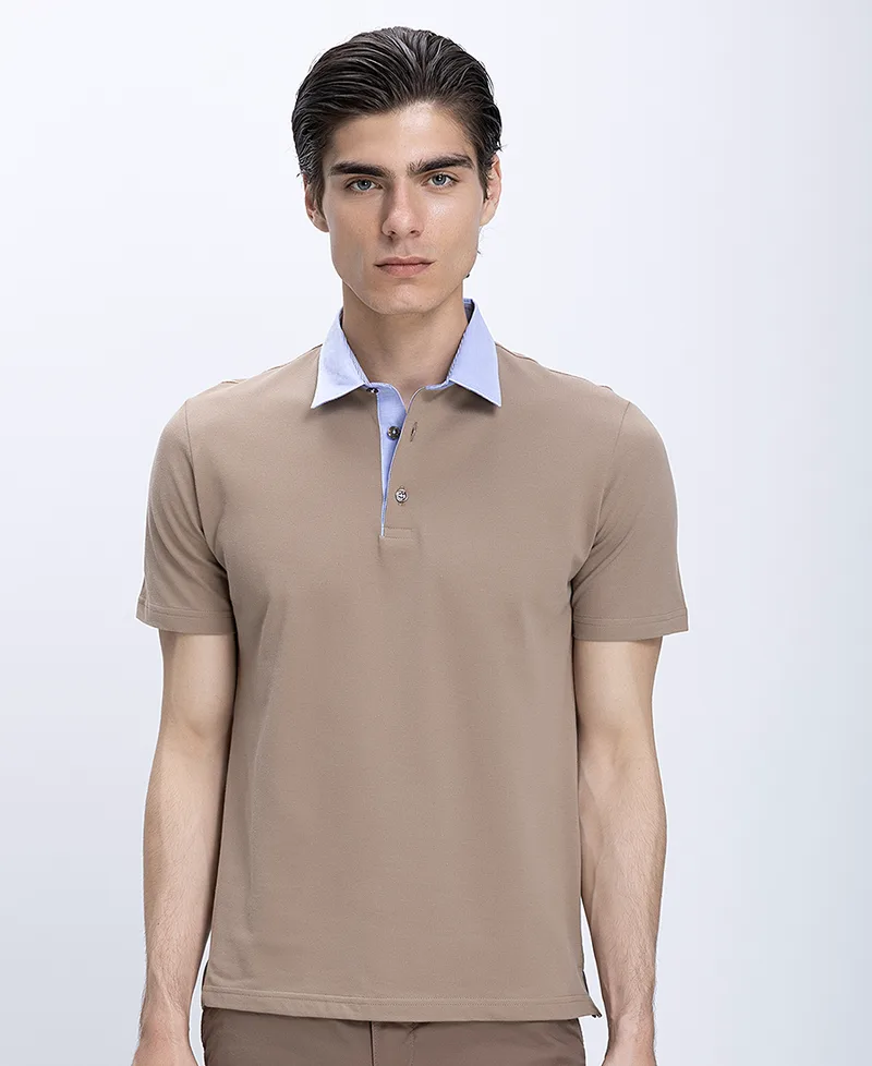 Vardas Ανδρικό Βαμβακερό Polo Με Contrast Γιακά