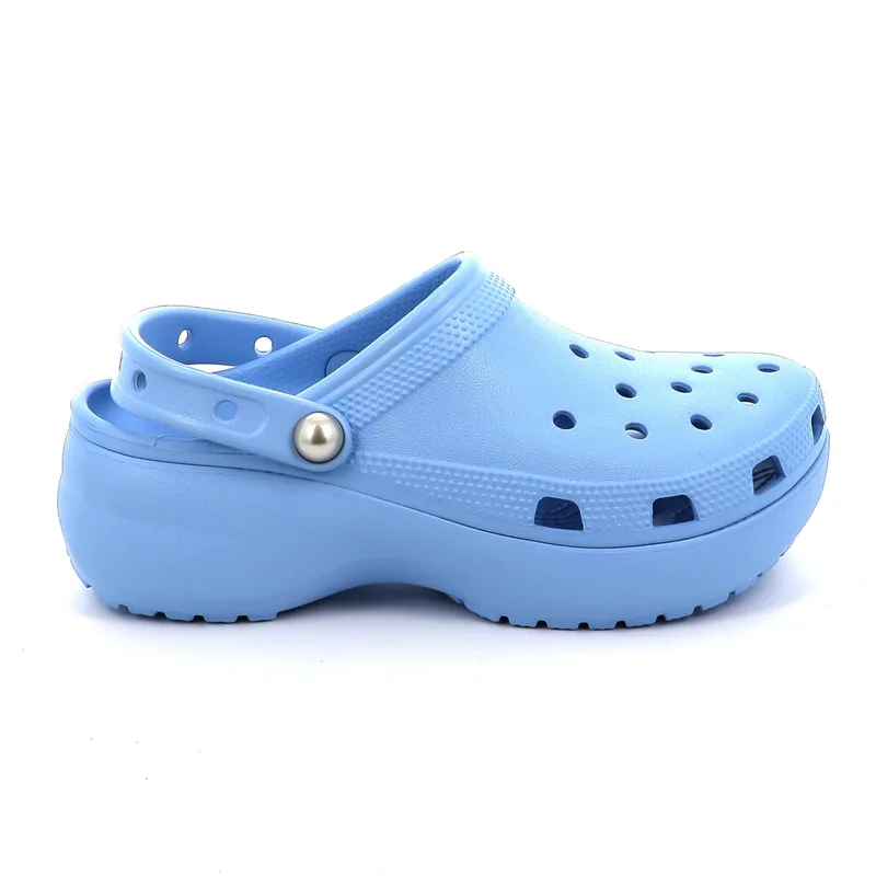 Γυναικείο Σαμπό Crocs Classic Platform Pearl Clog Ανατομικό Χρώματος Γαλάζιο 211231-4NS