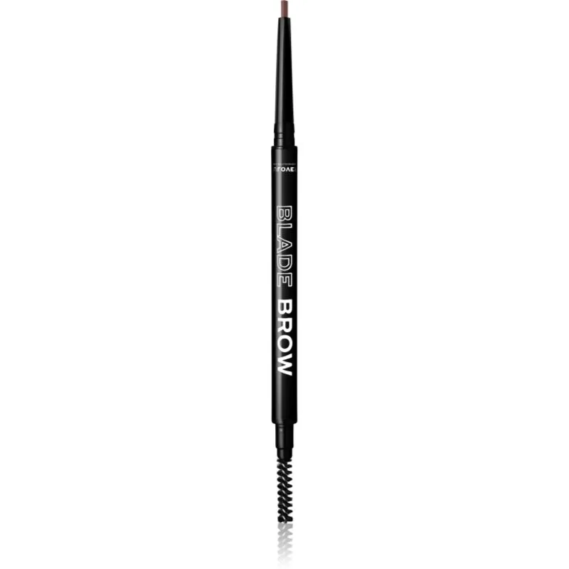 Revolution Relove Blade Brow μολύβι για τα φρύδια με βούρτσα απόχρωση Dark Brown 0,1 γρ