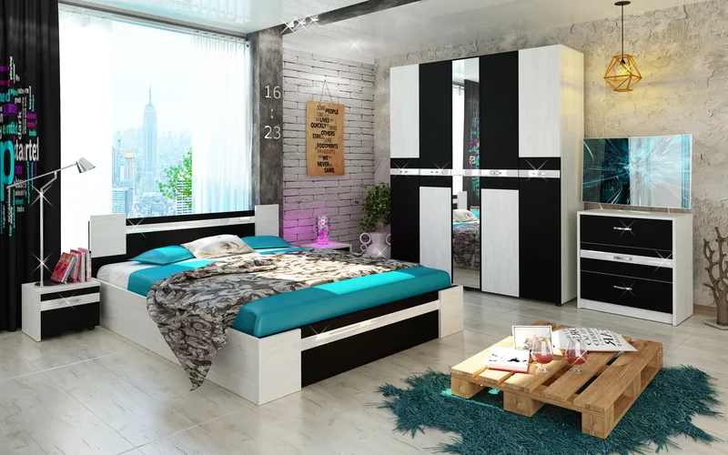 Σετ Κρεβατοκάμαρας 3 τεμαχίων 160/200, Stillo-Smart Home, Genomax - Στρώμα ορθοπεδικό με βάση