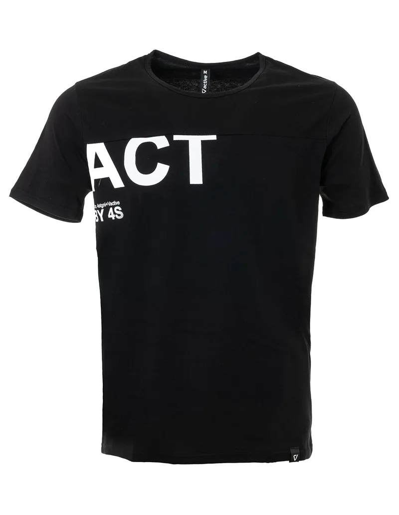 Ανδρικό t-shirt Vactive σε μαύρο χρώμα