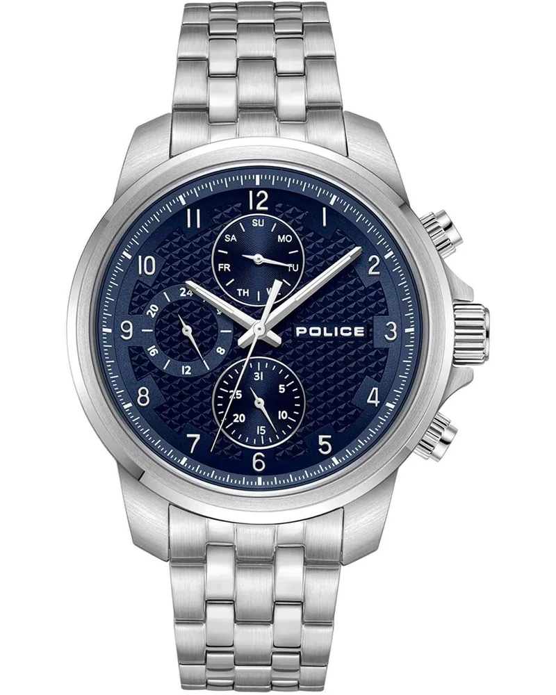 POLICE Mensor - PEWJK0021505, Silver case with Stainless Steel Bracelet
