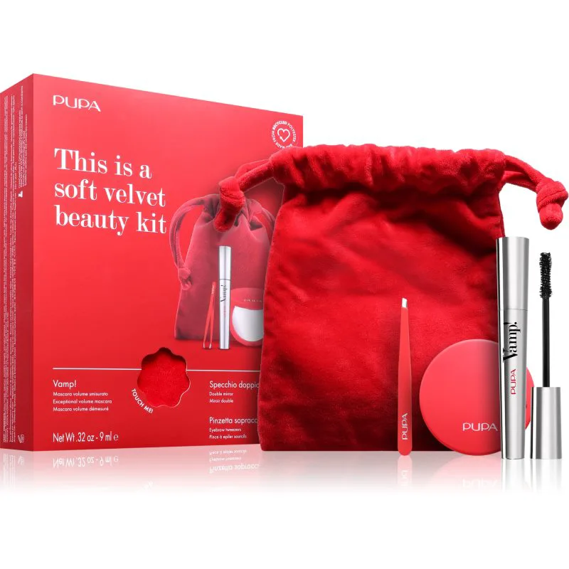 PUPA Milano Vamp! Kit – Mascara, Tweezers, Mirror σετ δώρου Τα μάτια 1 τμχ