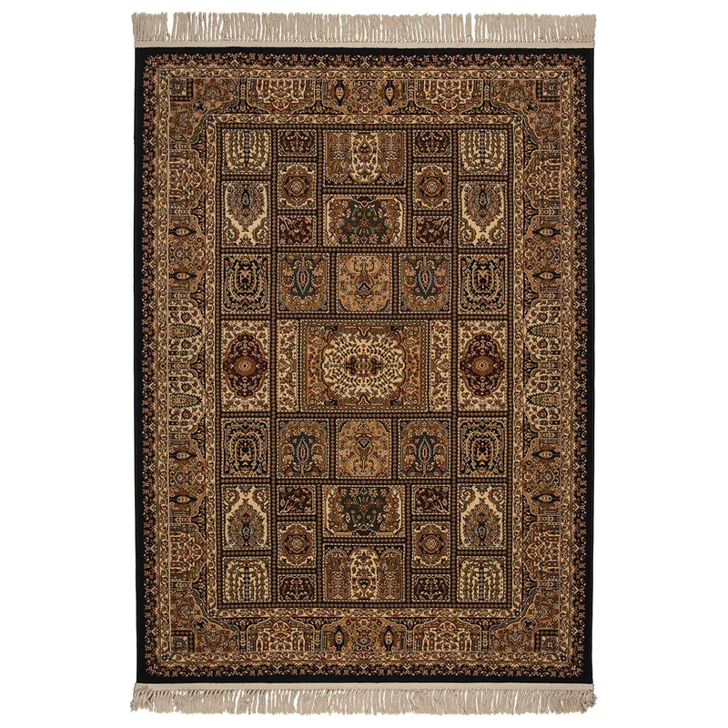 Χαλί (160x230) Βιοκαρπέτ Isfahan 3517D Black/ Black