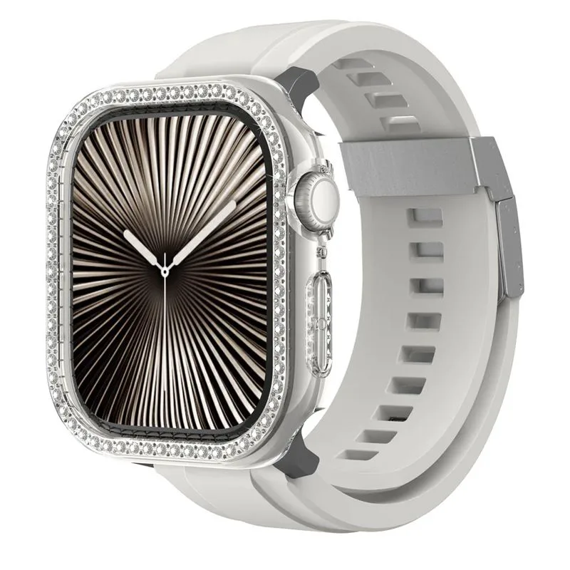 Θήκη AmazingThing Glamour GleamFit Clear Apple Watch 46mm