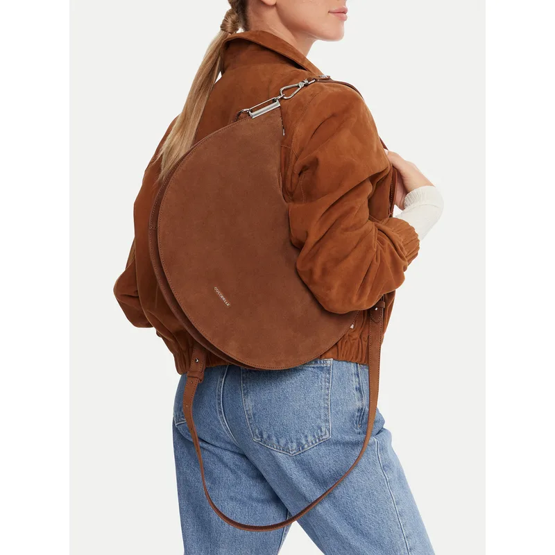 Τσάντα Coccinelle QKG Coccinellesunup Suede E1 QKG 13 01 01 Καφέ