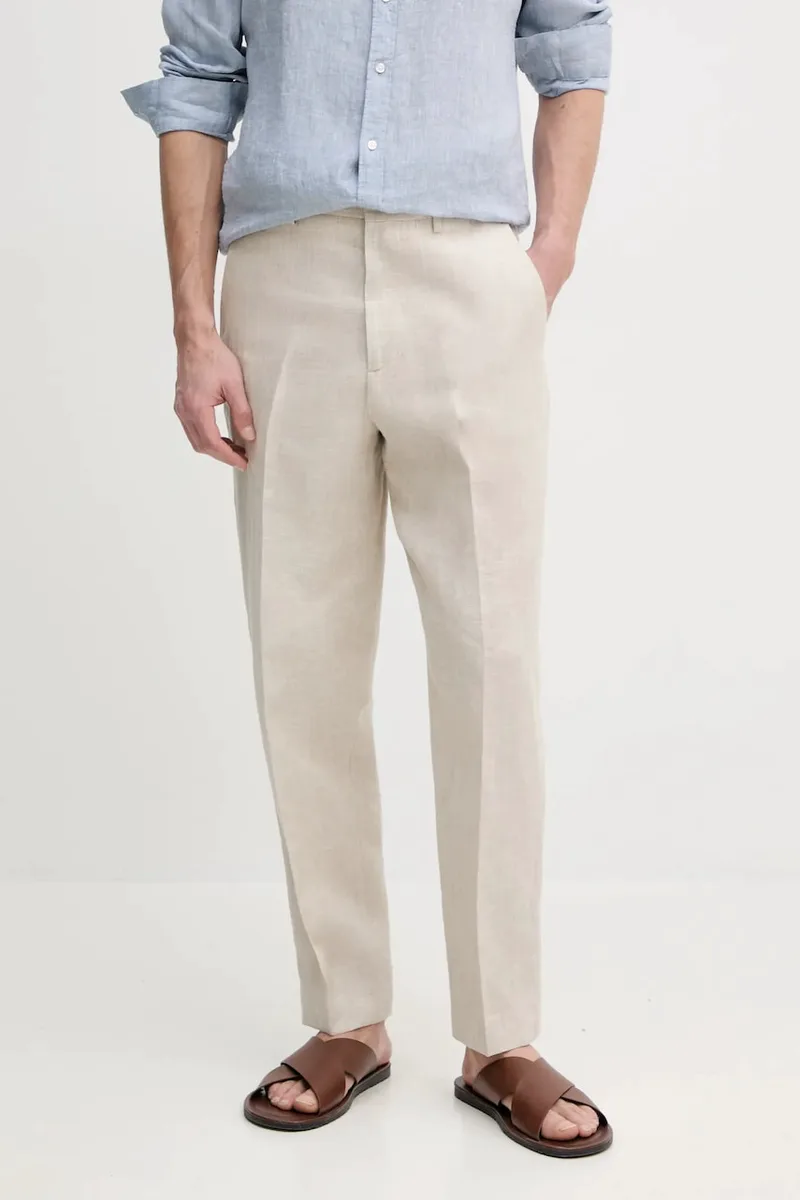 Tommy Hilfiger Λινό παντελόνι Tommy Hilfiger