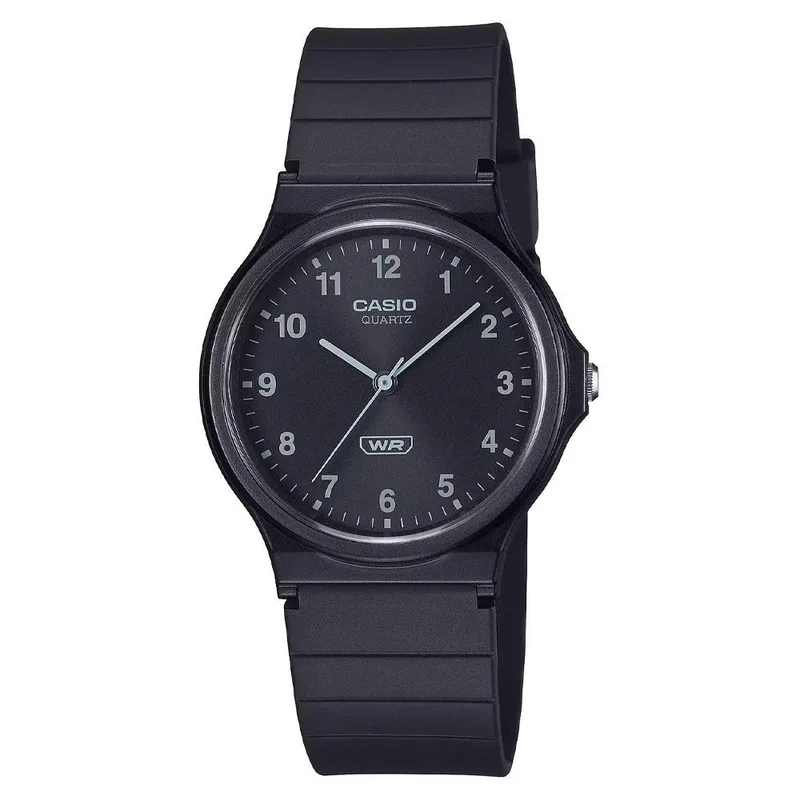 CASIO Sport - MQ-24B-1BEF, Black case with Black Rubber Strap