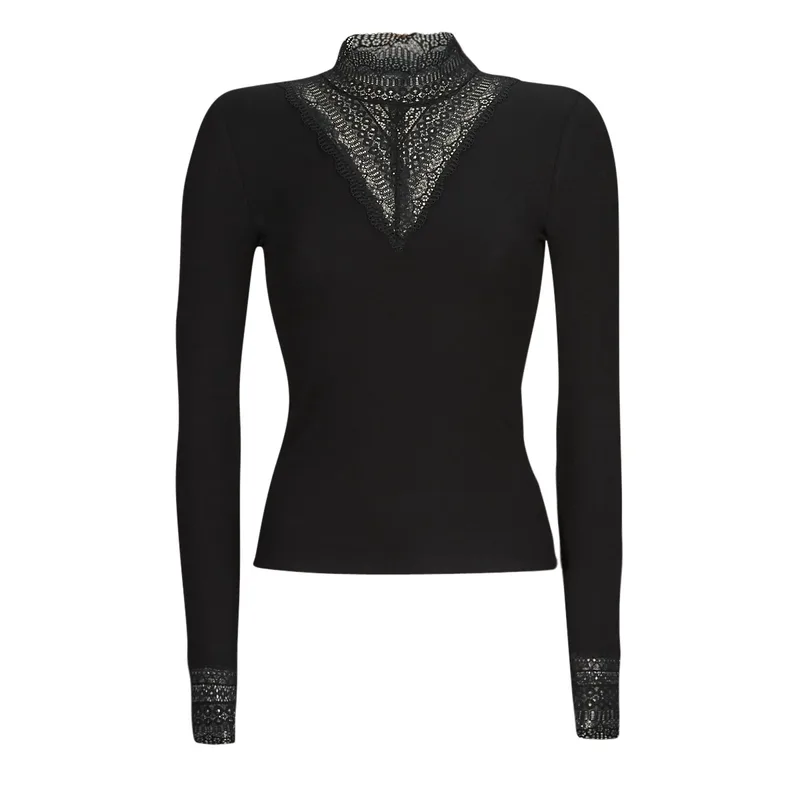Μπλούζα Only ONLTILDE L/S HIGH NECK LACE TOP JRS